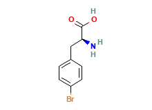 2D structure of 4-Bromo-L-phenylalanine