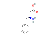 2D structure of (S)-3-Amino-4-phenylbutanoic acid